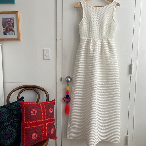 Leifsdottir white midi length sundress size 4 - Picture 1 of 5
